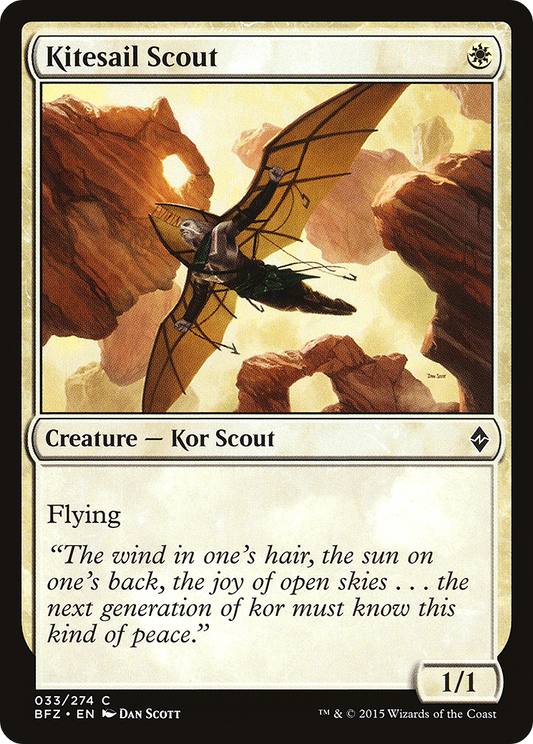 Kitesail Scout [Battle for Zendikar] Foil