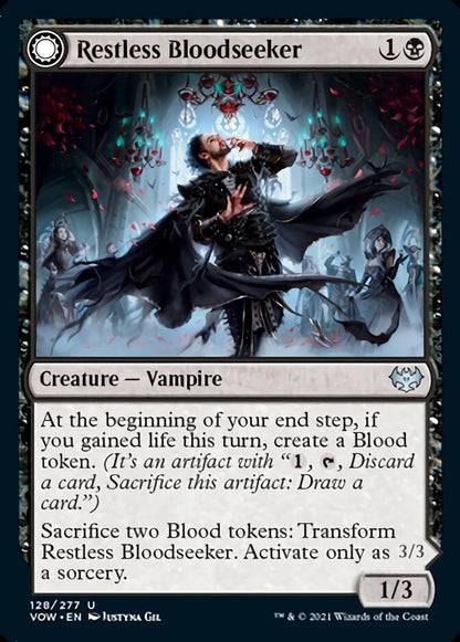 Restless Bloodseeker // Bloodsoaked Reveler [Innistrad: Crimson Vow] Foil