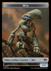 Thopter // Myr Double-Sided Token [Commander Masters Tokens] | Silver Goblin