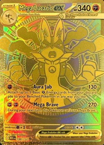 Mega Lucario ex - 188/132 (188) Holofoil - ME01 Mega Evolution