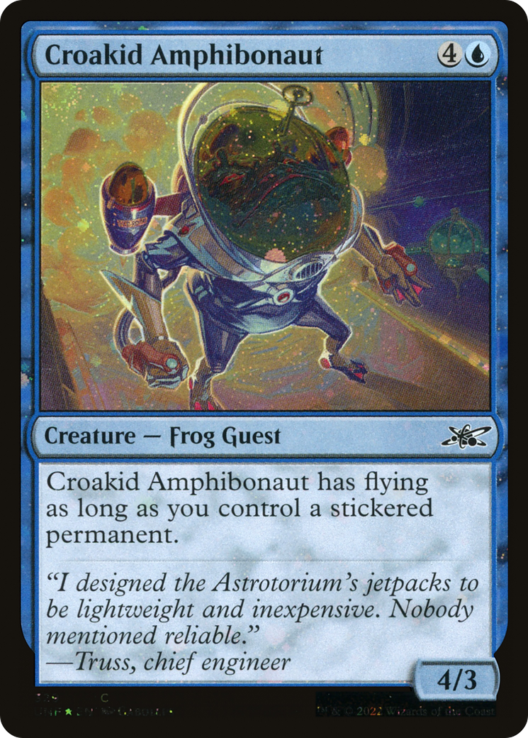 Croakid Amphibonaut (Galaxy Foil) [Unfinity]
