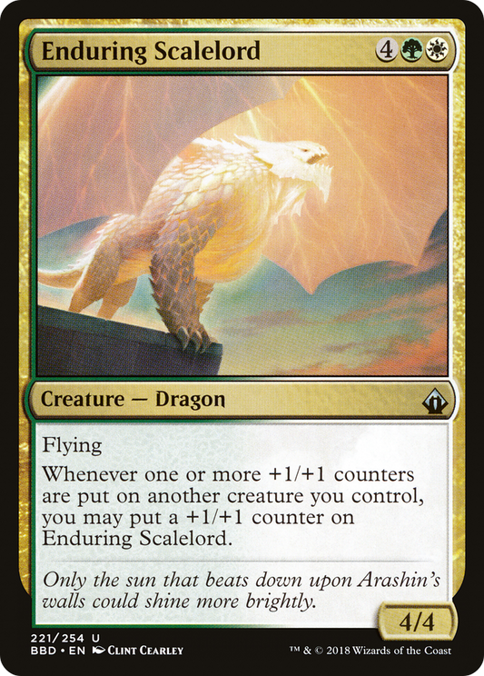 Enduring Scalelord [Battlebond] Foil