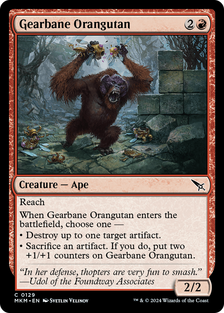 Gearbane Orangutan [Murders at Karlov Manor] | Silver Goblin