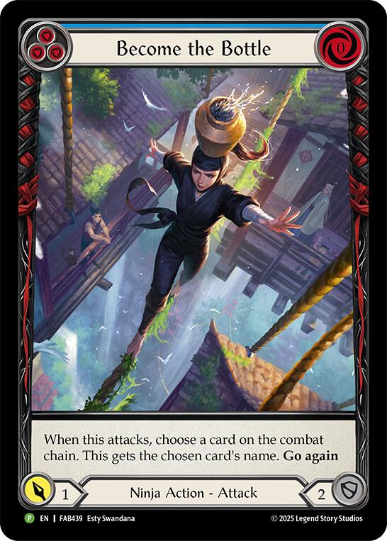 Become The Bottle (Blue) (Extended Art) (FAB439) Rainbow Foil - Flesh and Blood: Promo Cards