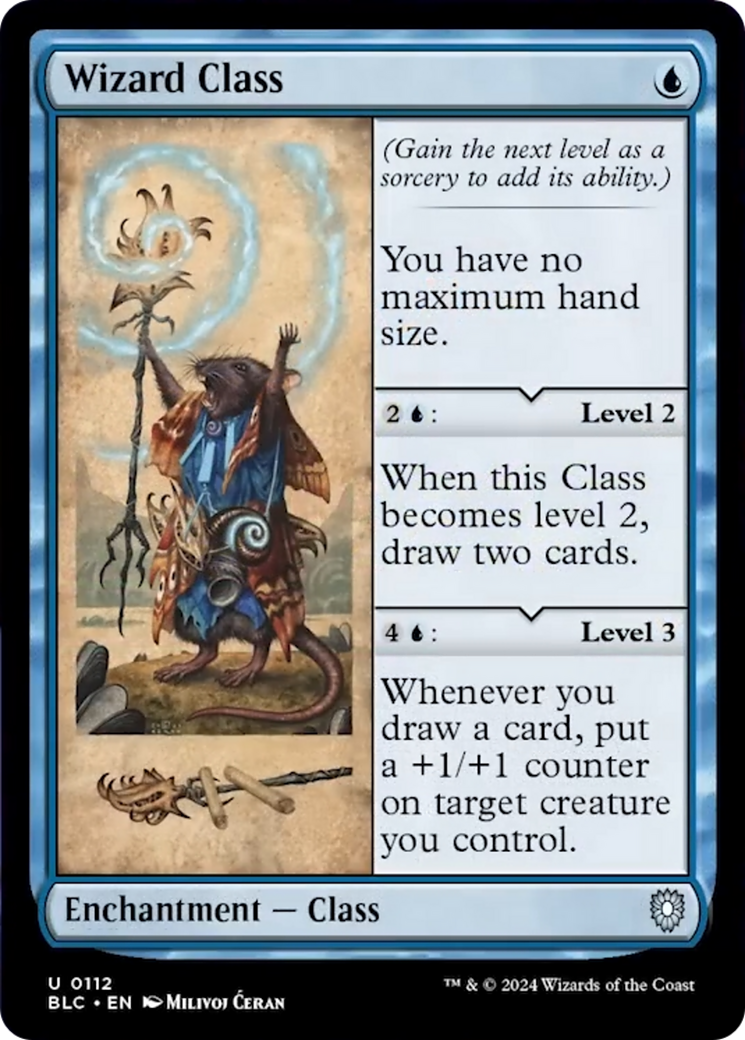 Wizard Class [Bloomburrow Commander] | Silver Goblin