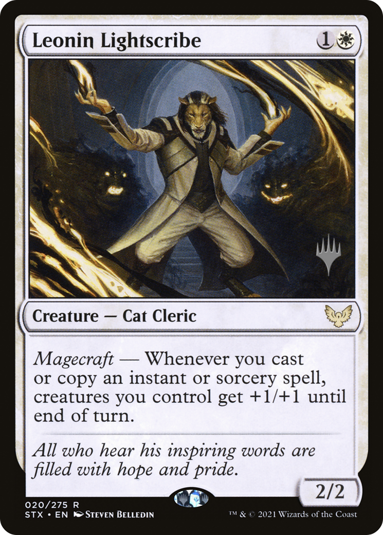Leonin Lightscribe (020) Foil - Strixhaven: School of Mages Promos