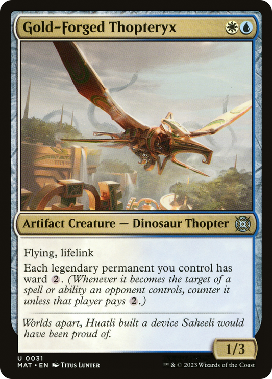 Gold-Forged Thopteryx [March of the Machine: The Aftermath] Foil