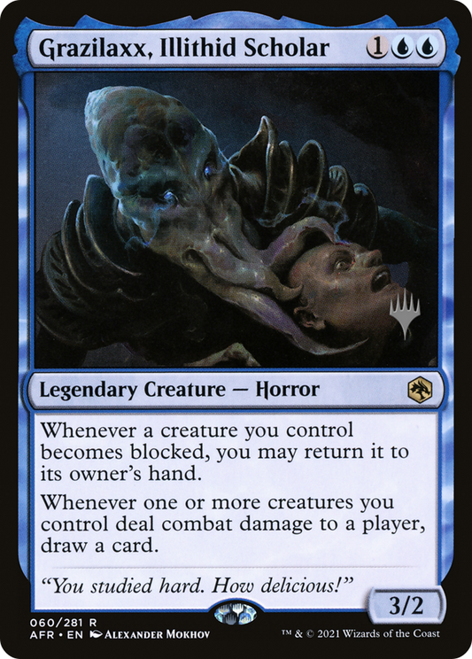 Grazilaxx, Illithid Scholar (Promo Pack) [Dungeons & Dragons: Adventures in the Forgotten Realms Promos] Foil