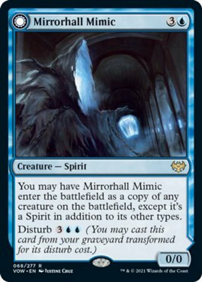 Mirrorhall Mimic // Ghastly Mimicry [Innistrad: Crimson Vow] Foil