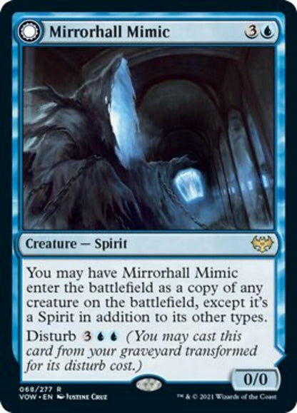 Mirrorhall Mimic // Ghastly Mimicry [Innistrad: Crimson Vow] Foil