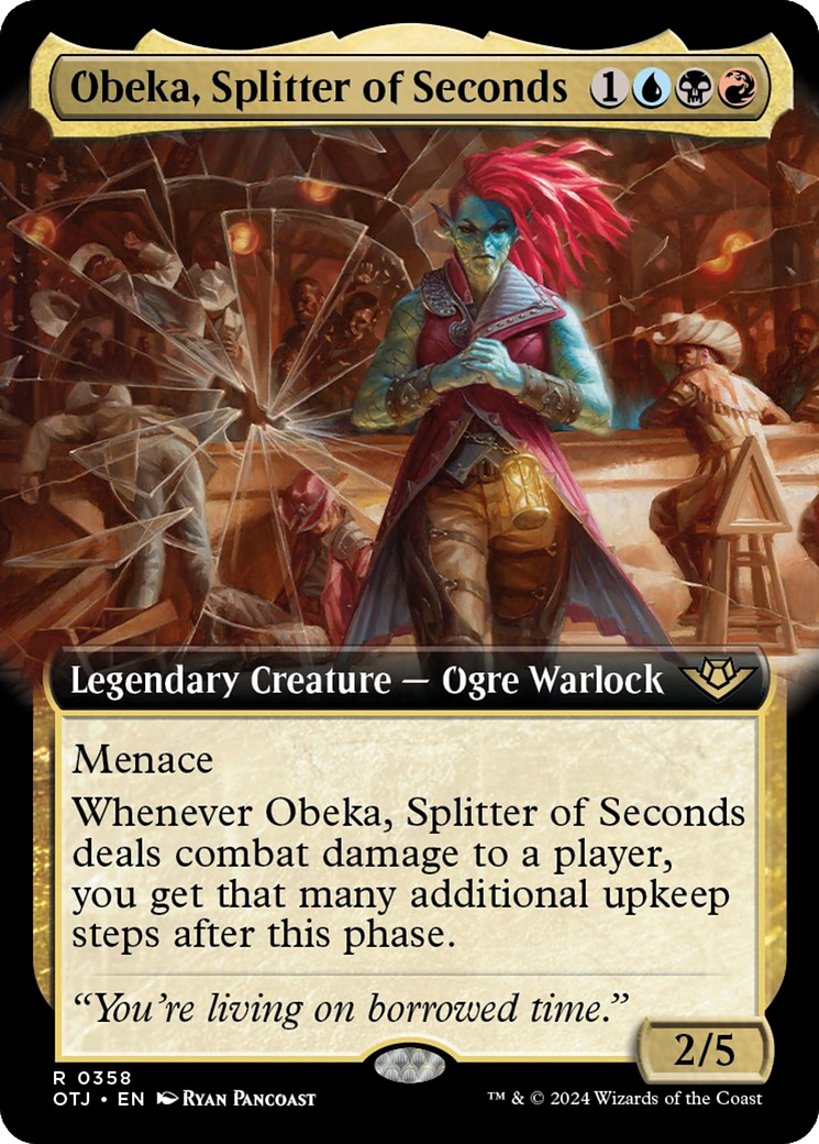 Obeka, Splitter of Seconds (Extended Art) [Outlaws of Thunder Junction] | Silver Goblin