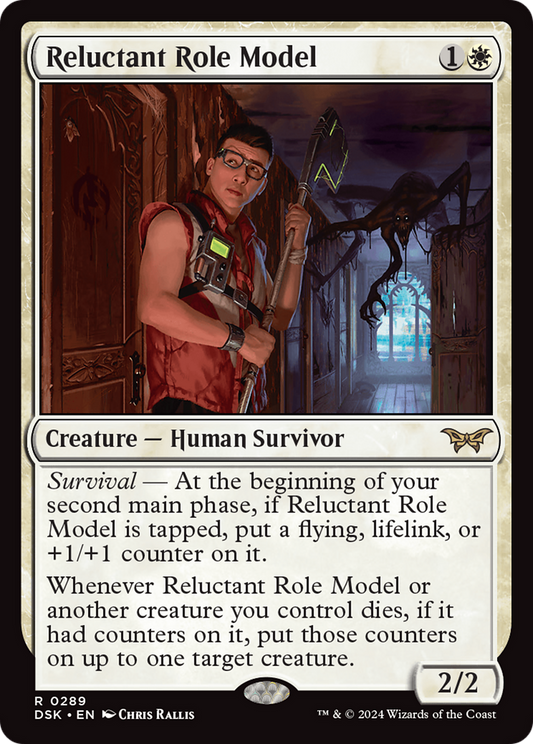 Reluctant Role Model (0289) [Duskmourn: House of Horror] Foil