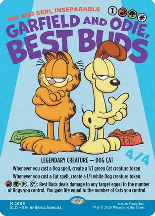 Garfield and Odie, Best Buds – Rin and Seri, Inseparable (2668) - Secret Lair Drop Series