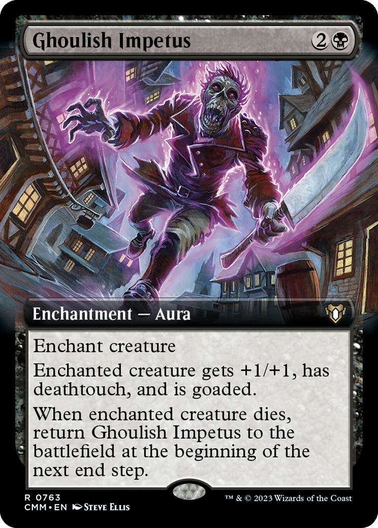 Ghoulish Impetus (Extended Art) [Commander Masters] | Silver Goblin