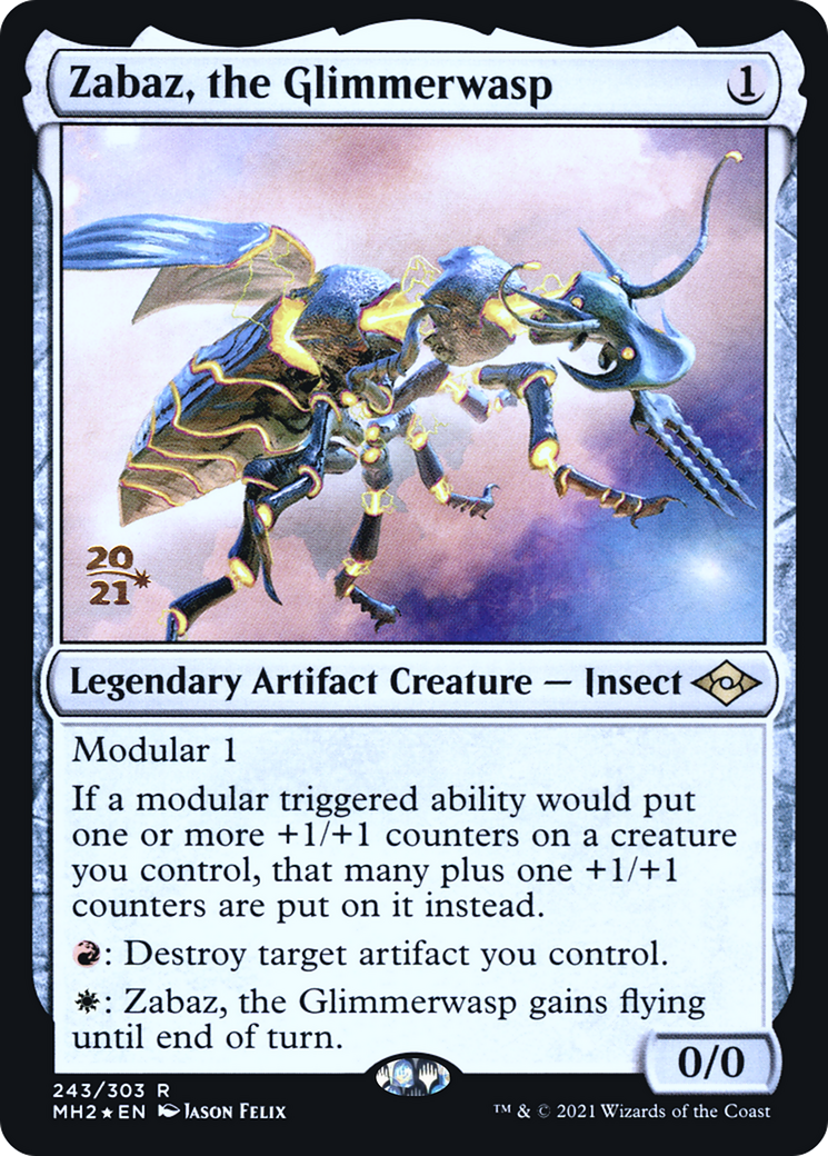 Zabaz, the Glimmerwasp [Modern Horizons 2 Prerelease Promos]