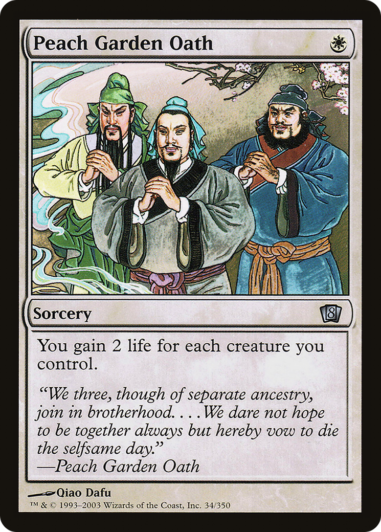 Peach Garden Oath (034) Foil - Eighth Edition