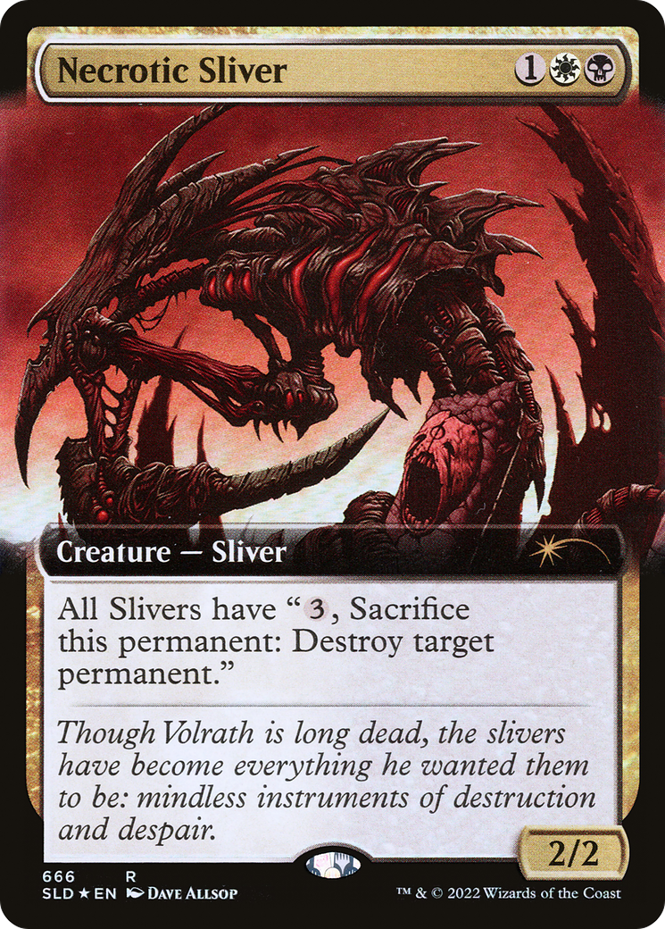 Necrotic Sliver (Extended Art) [Secret Lair Drop Promos] | Silver Goblin