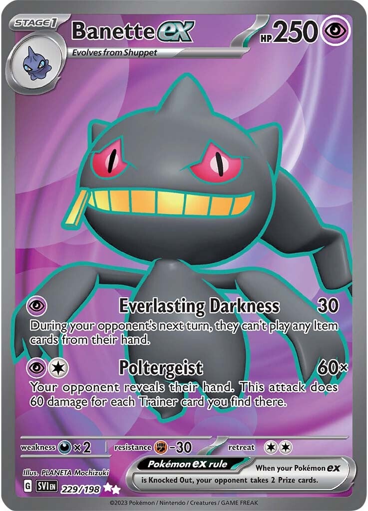 Banette ex (229/198) [Scarlet & Violet: Base Set] | Silver Goblin