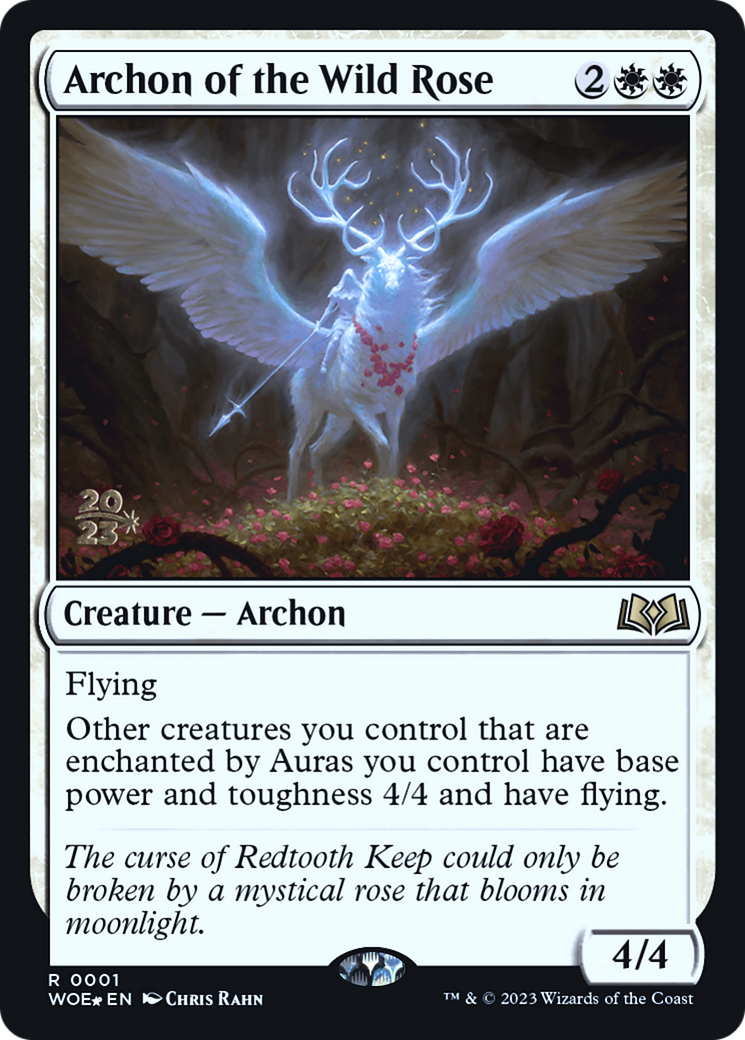 Archon of the Wild Rose [Wilds of Eldraine Prerelease Promos] | Silver Goblin