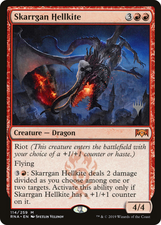 Skarrgan Hellkite (Promo Pack) [Ravnica Allegiance Promos] Foil