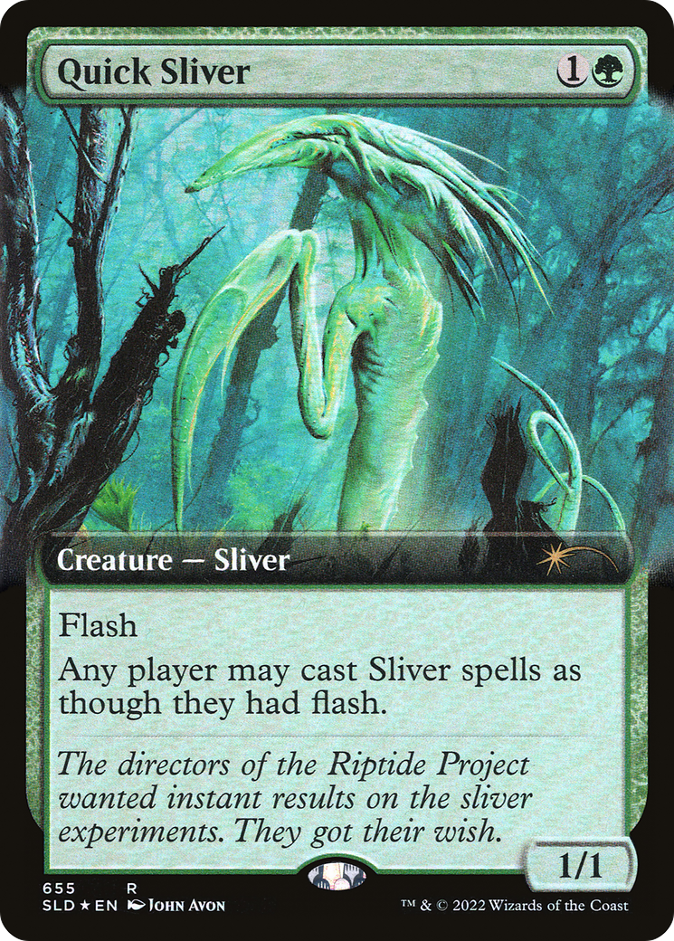 Quick Sliver (Extended Art) [Secret Lair Drop Promos] | Silver Goblin