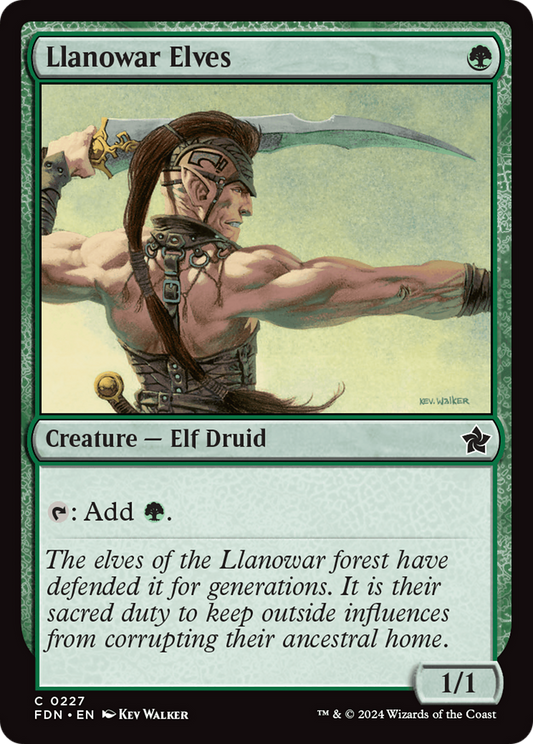 Llanowar Elves [Foundations] Foil