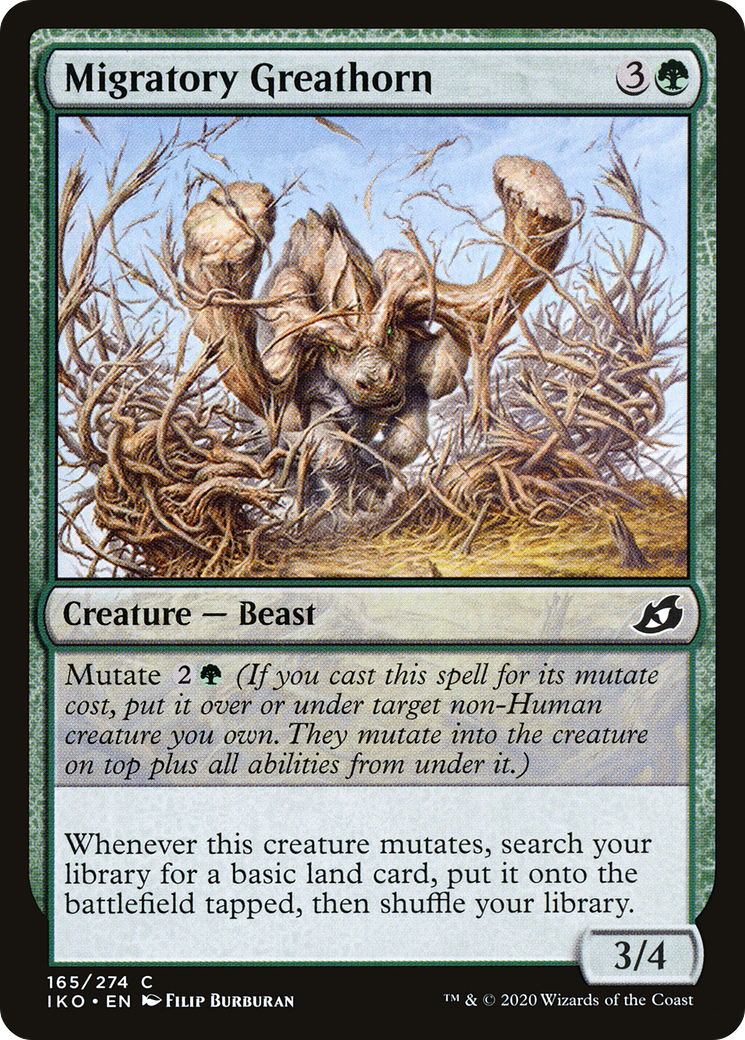 Migratory Greathorn [Ikoria: Lair of Behemoths] Foil