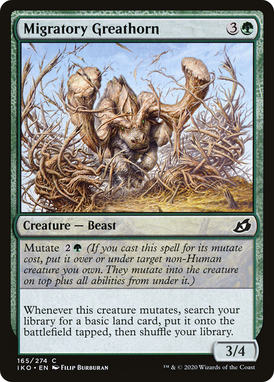 Migratory Greathorn [Ikoria: Lair of Behemoths] Foil