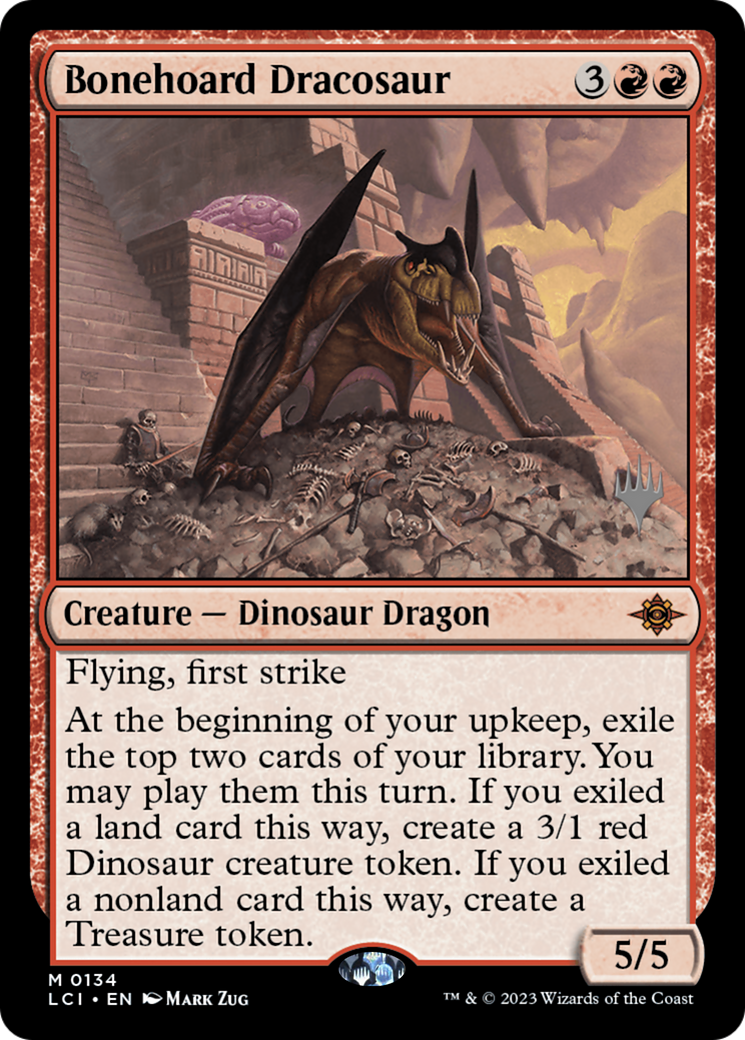 Bonehoard Dracosaur (Promo Pack) [The Lost Caverns of Ixalan Promos] Foil