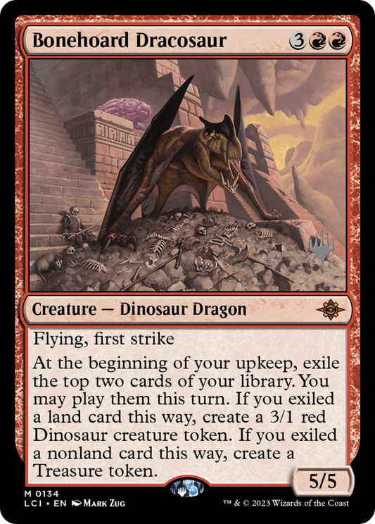 Bonehoard Dracosaur (Promo Pack) [The Lost Caverns of Ixalan Promos] Foil
