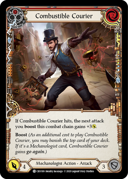 Combustible Courier (Red) 1st Edition  (CRU109) - Crucible of War