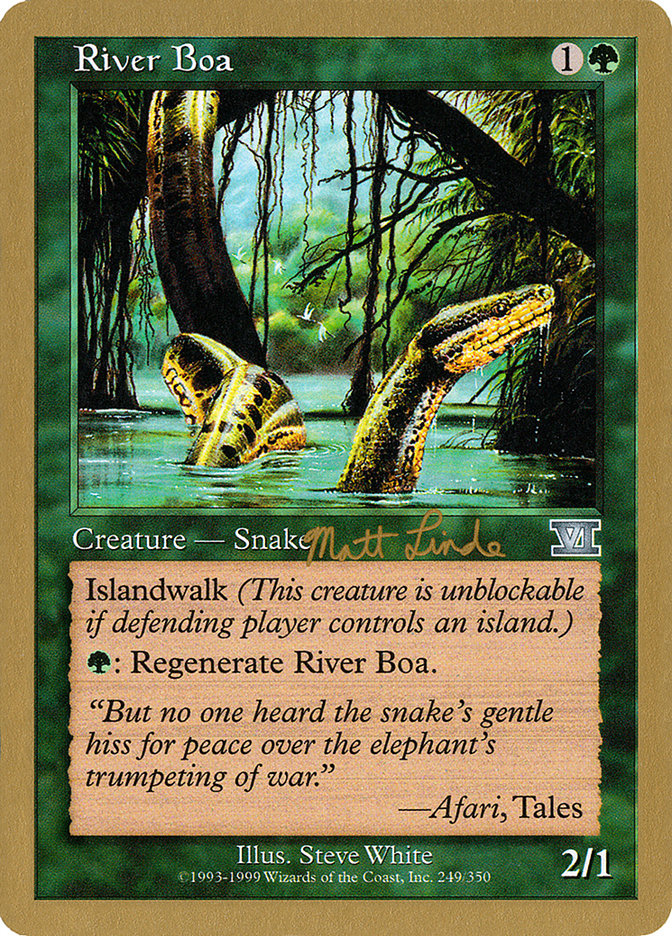 River Boa (Matt Linde) [World Championship Decks 1999] | Silver Goblin