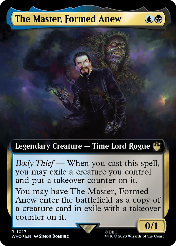 The Master, Formed Anew (Extended Art) (Surge Foil) [Doctor Who] | Silver Goblin