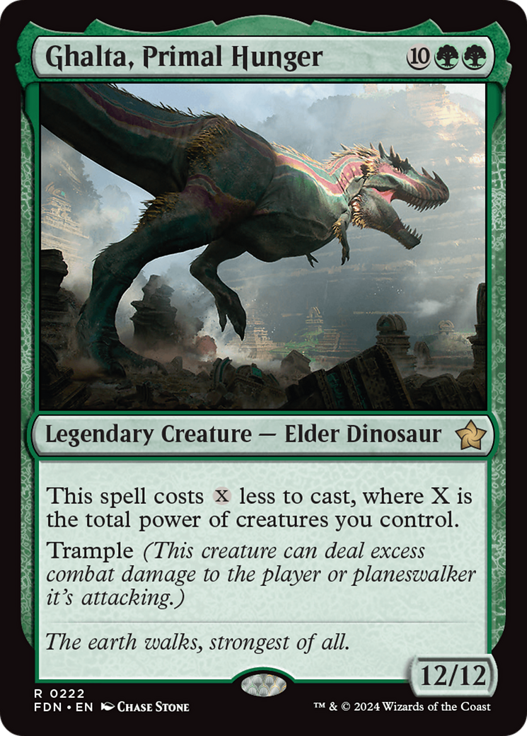 Ghalta, Primal Hunger [Foundations] Foil