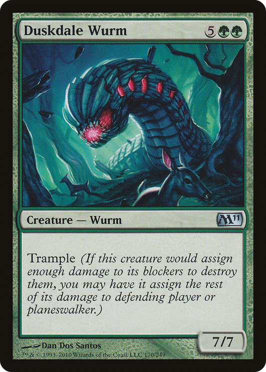 Duskdale Wurm [Magic 2011] Foil