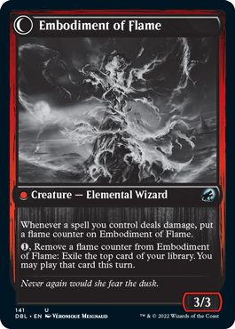 Flame Channeler // Embodiment of Flame [Innistrad: Double Feature] Foil