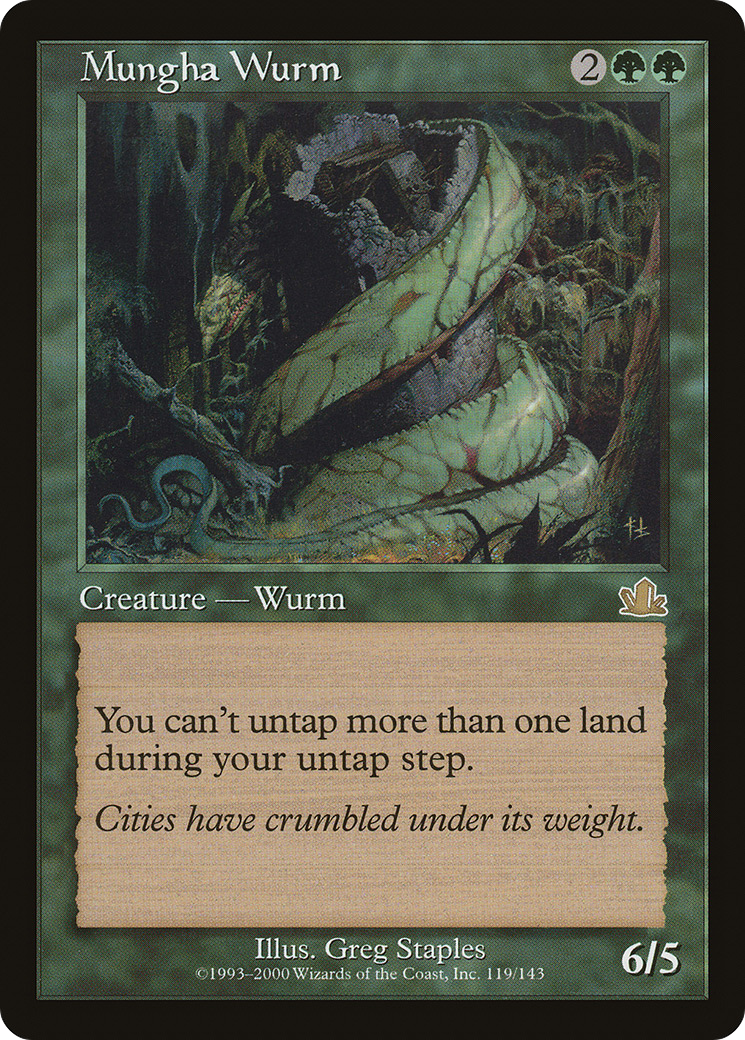 Mungha Wurm [Prophecy] | Silver Goblin