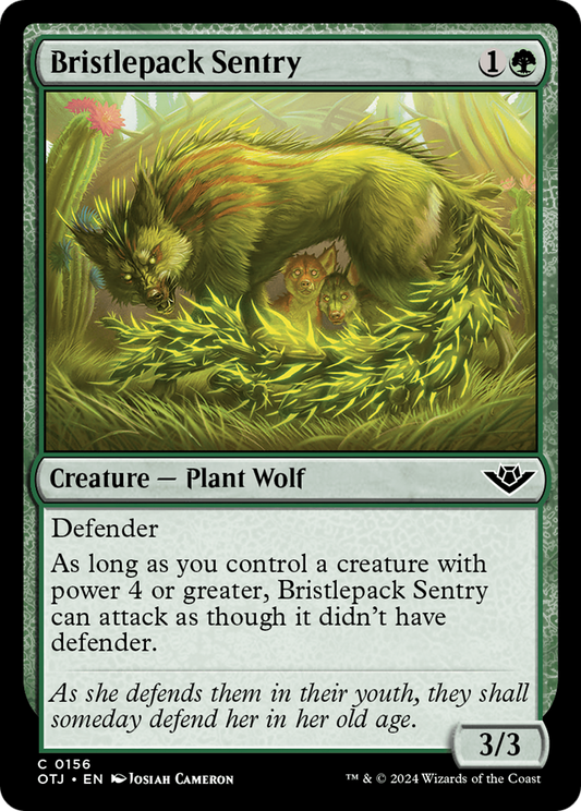 Bristlepack Sentry [Outlaws of Thunder Junction] Foil