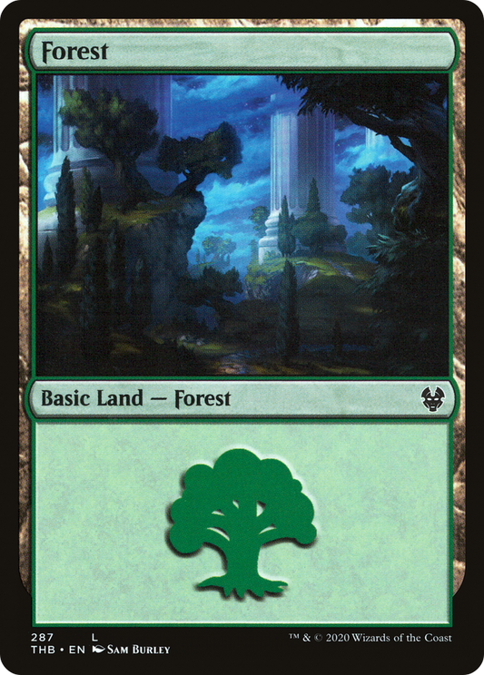 Forest (287) [Theros Beyond Death] Foil