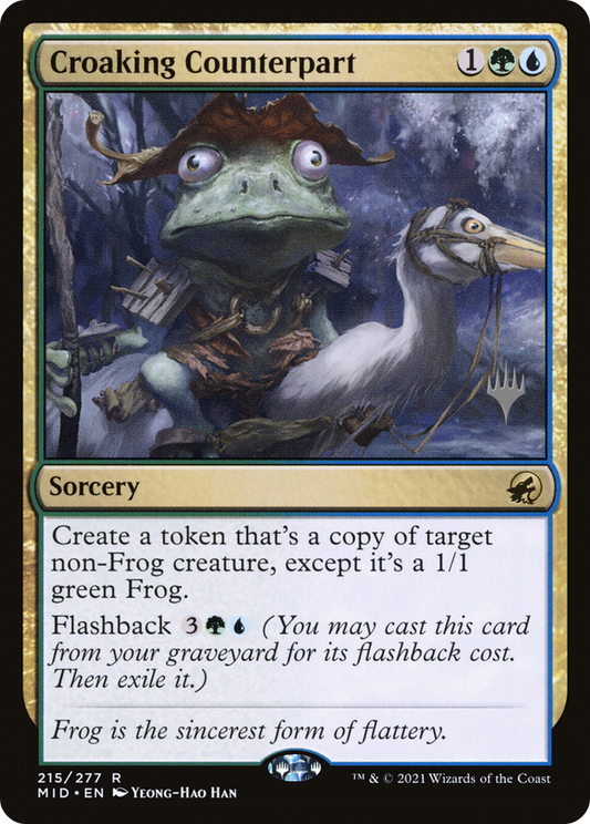 Croaking Counterpart (Promo Pack) [Innistrad: Midnight Hunt Promos] Foil