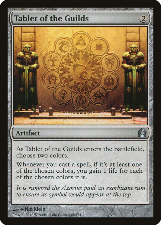 Tablet of the Guilds [Return to Ravnica] Foil