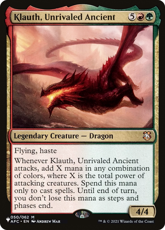Klauth, Unrivaled Ancient (AFC-50)