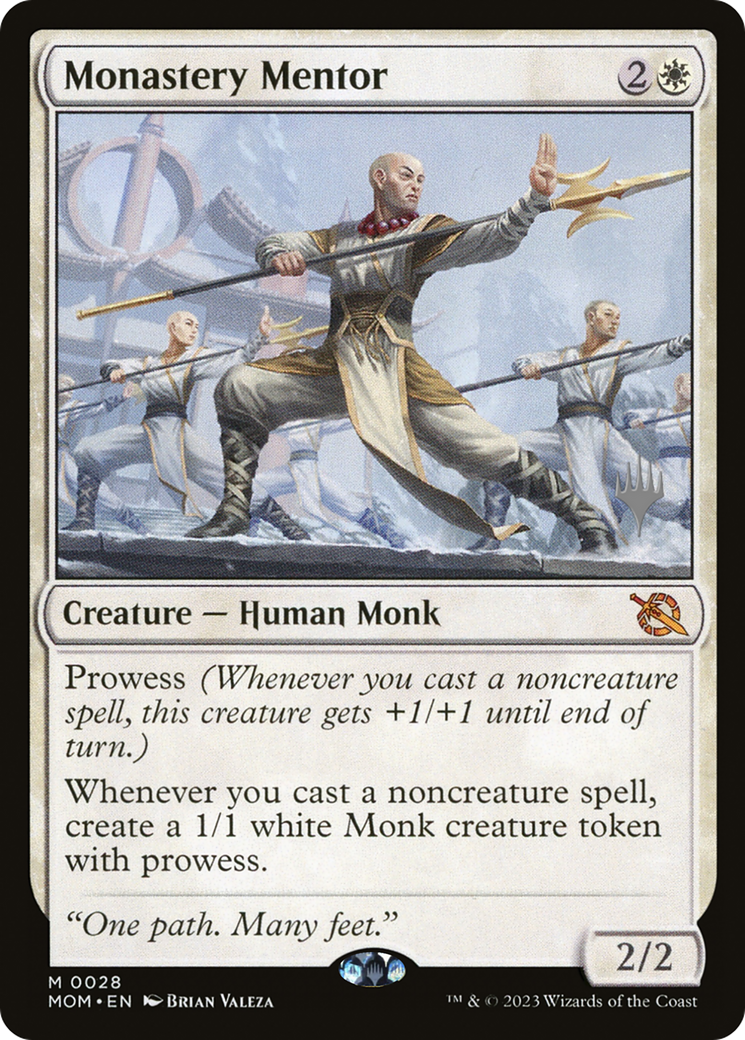 Monastery Mentor (Promo Pack) [March of the Machine Promos] Foil