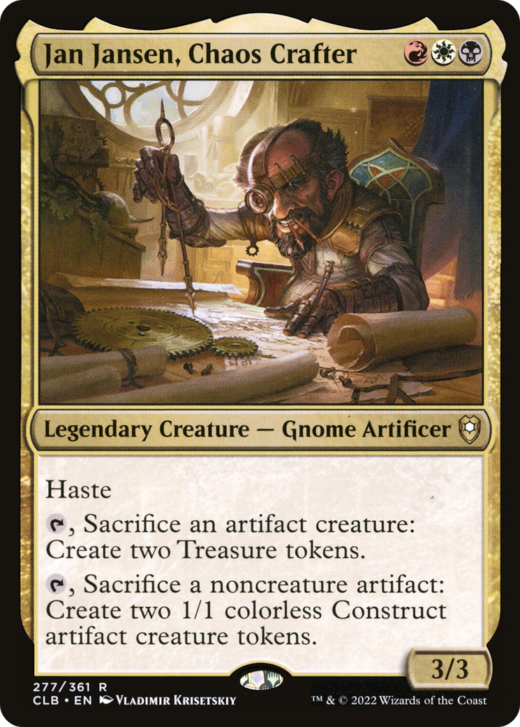 Jan Jansen, Chaos Crafter [Commander Legends: Battle for Baldur's Gate] Foil