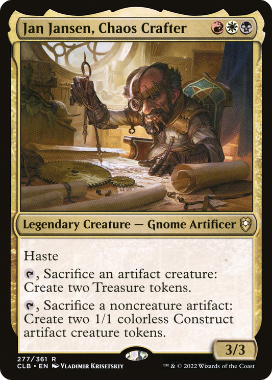 Jan Jansen, Chaos Crafter [Commander Legends: Battle for Baldur's Gate] Foil