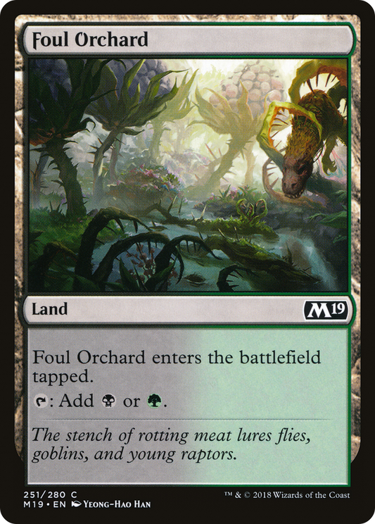 Foul Orchard [Core Set 2019] Foil