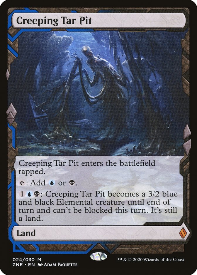 Creeping Tar Pit (Expeditions) [Zendikar Rising Expeditions] | Silver Goblin