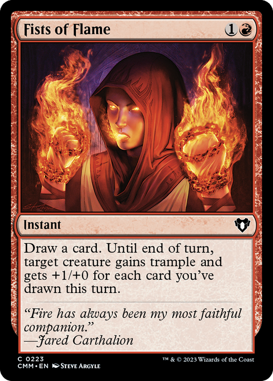 Fists of Flame [Commander Masters] Foil