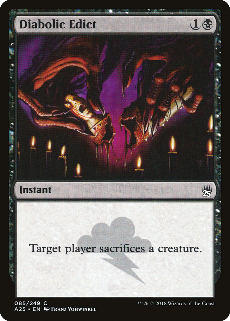 Diabolic Edict [Masters 25] Foil