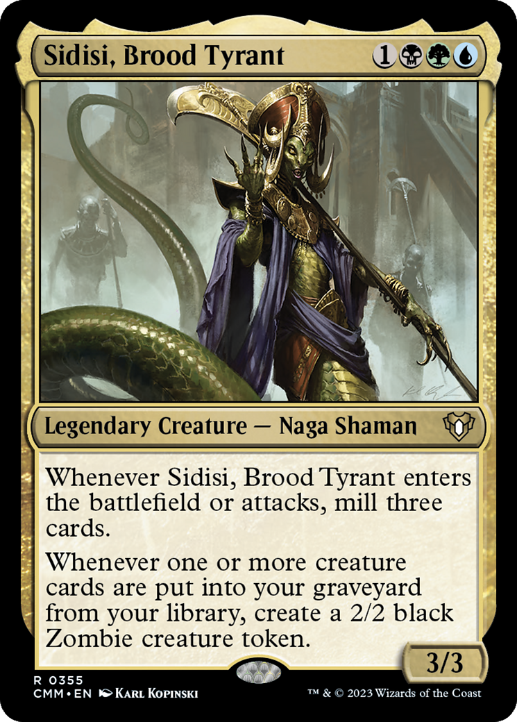 Sidisi, Brood Tyrant [Commander Masters] Foil